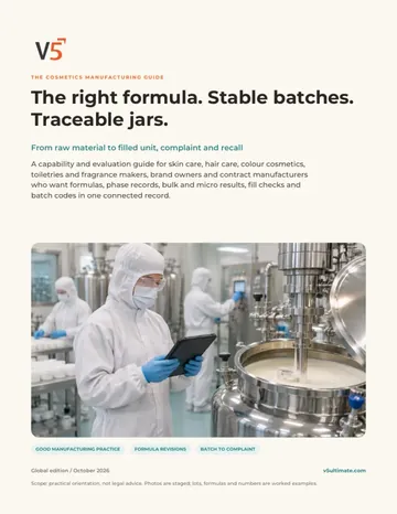 Cover of The Cosmetics Manufacturing Guide