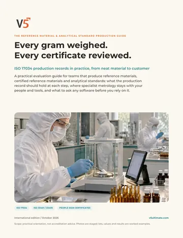 Cover of The Reference Material & Analytical Standard Production Guide