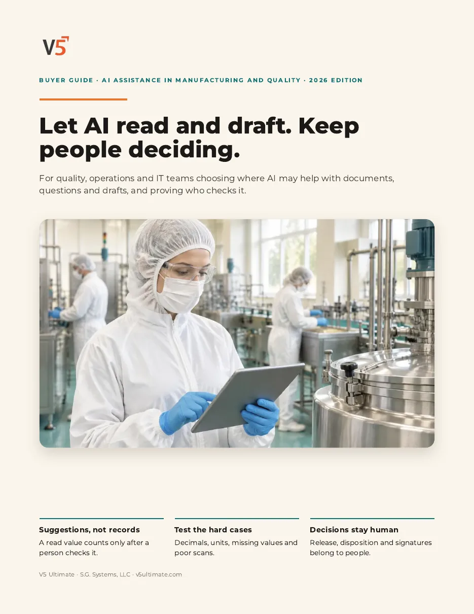 Cover of the AI Assistance & Human Review Buyer Guide