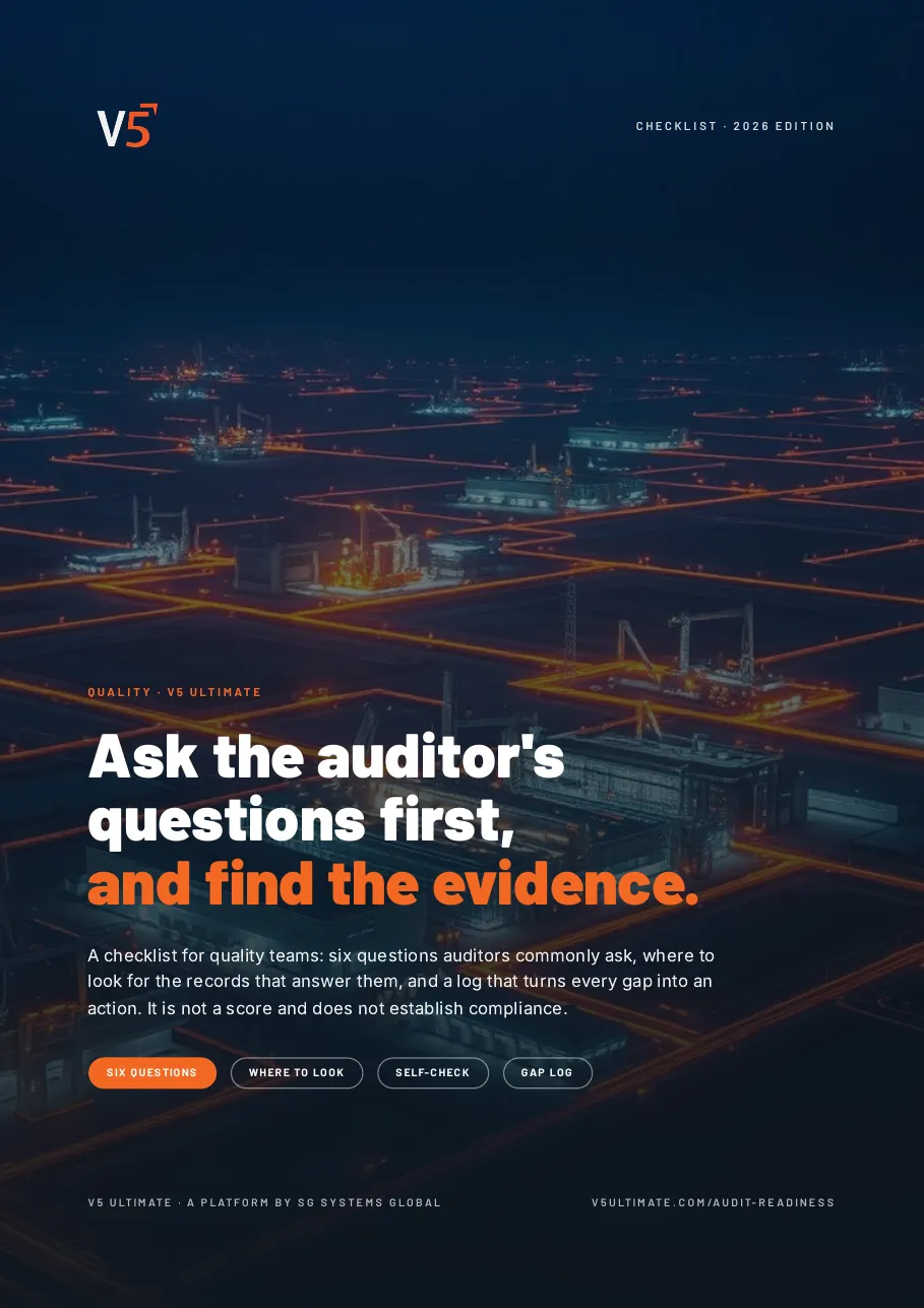 Cover of Audit Evidence Readiness Checklist
