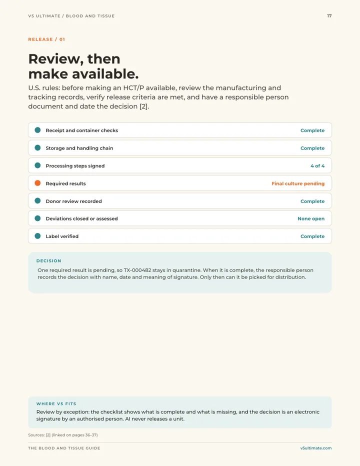 Page 17 of the guide: Review, then make available