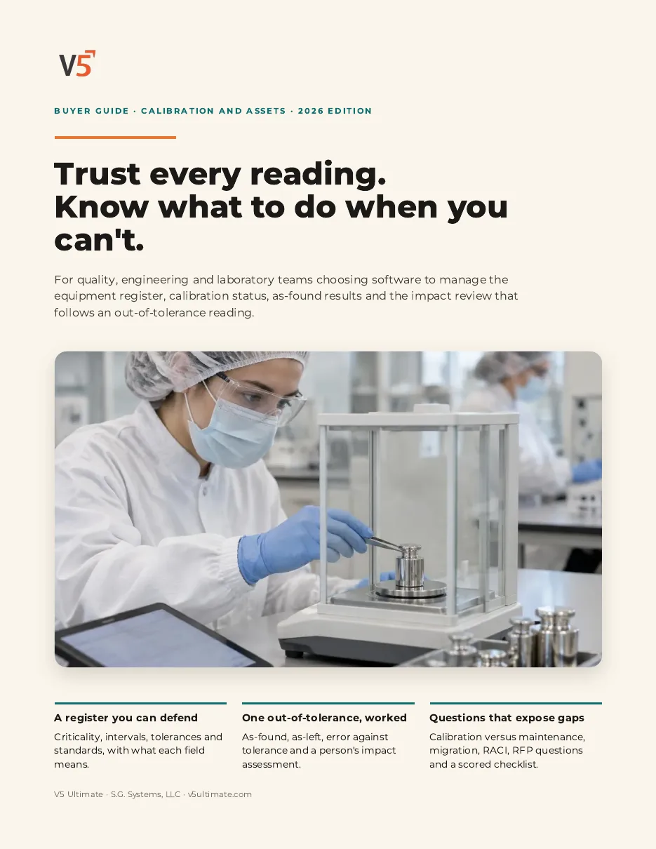 Cover of the Calibration & Asset Control Buyer Guide