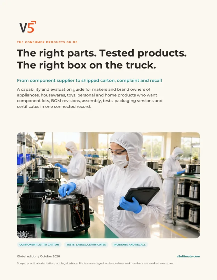Cover of The Consumer Products Guide by V5 Ultimate