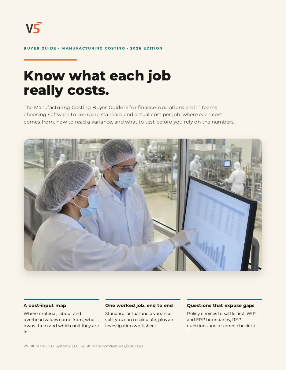 Cover of the Manufacturing Costing Buyer Guide