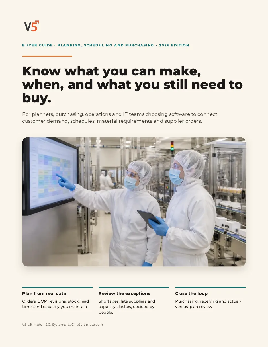 Cover of Production Planning & Material Readiness Buyer Guide